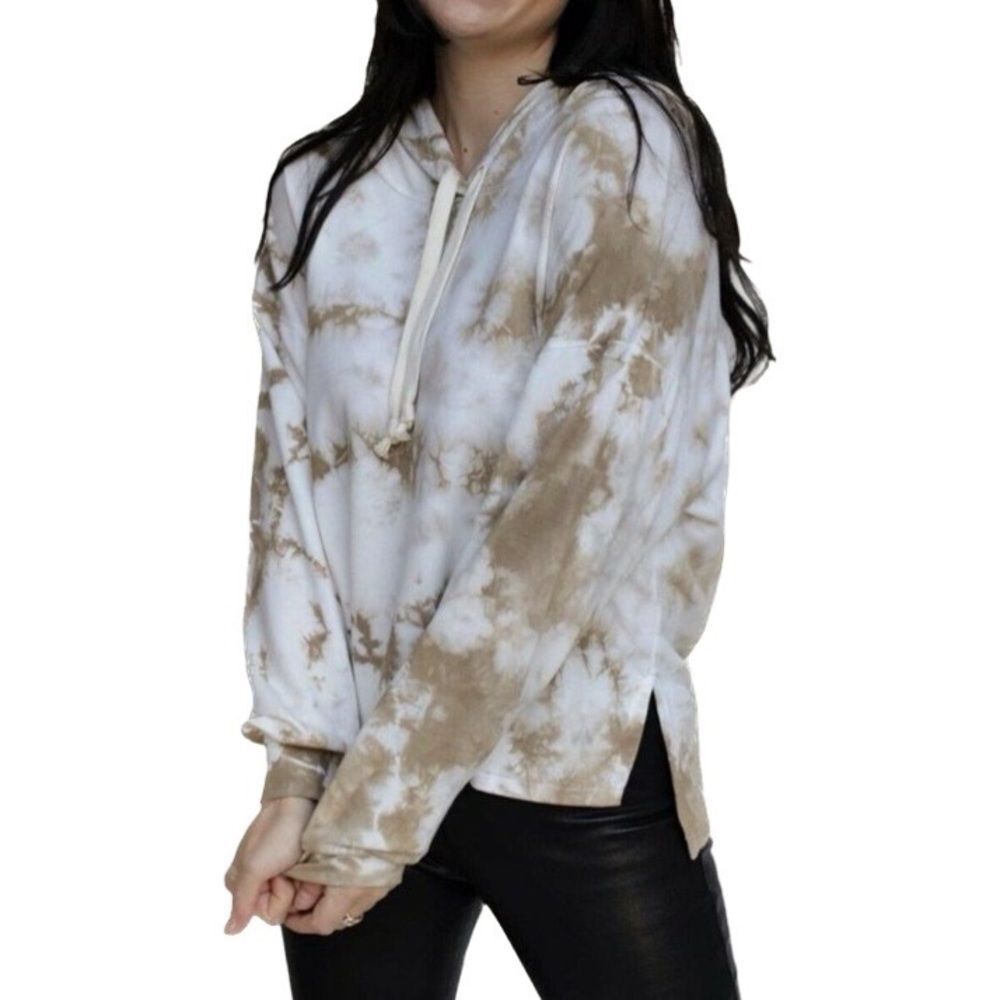 Found Los Angeles - Dreamer High-Low Hoodie Sweatshirts Brown